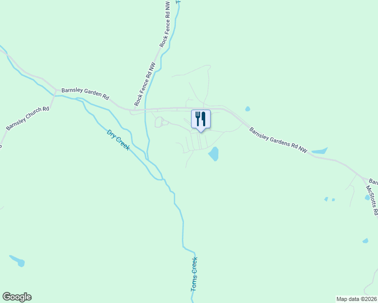 map of restaurants, bars, coffee shops, grocery stores, and more near in Adairsville