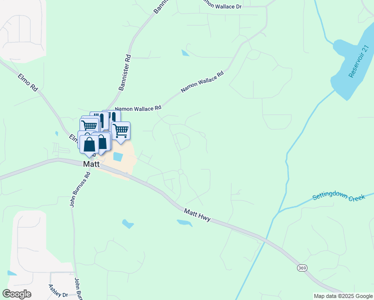 map of restaurants, bars, coffee shops, grocery stores, and more near 5530 Bower Place in Cumming