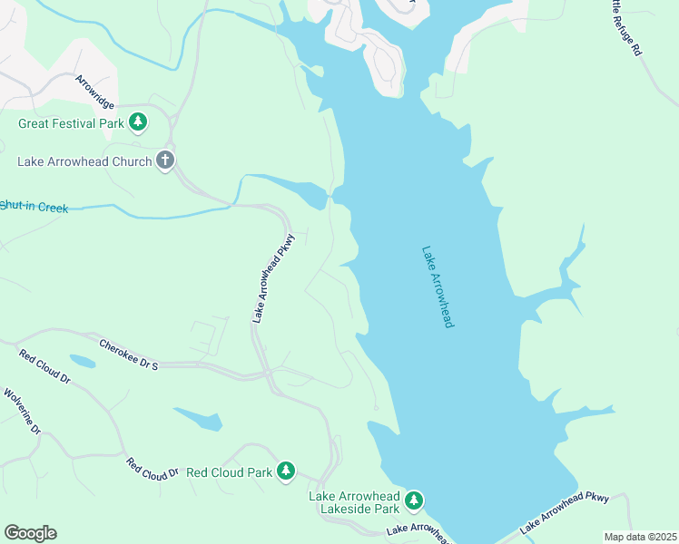 map of restaurants, bars, coffee shops, grocery stores, and more near 803 Blue Heron Cove in Waleska