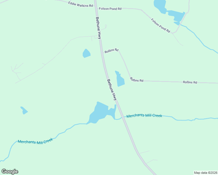 map of restaurants, bars, coffee shops, grocery stores, and more near 2669 Bethune Highway in Bishopville