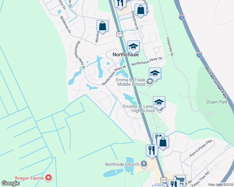 map of restaurants, bars, coffee shops, grocery stores, and more near 4303 Watson Drive in Wilmington