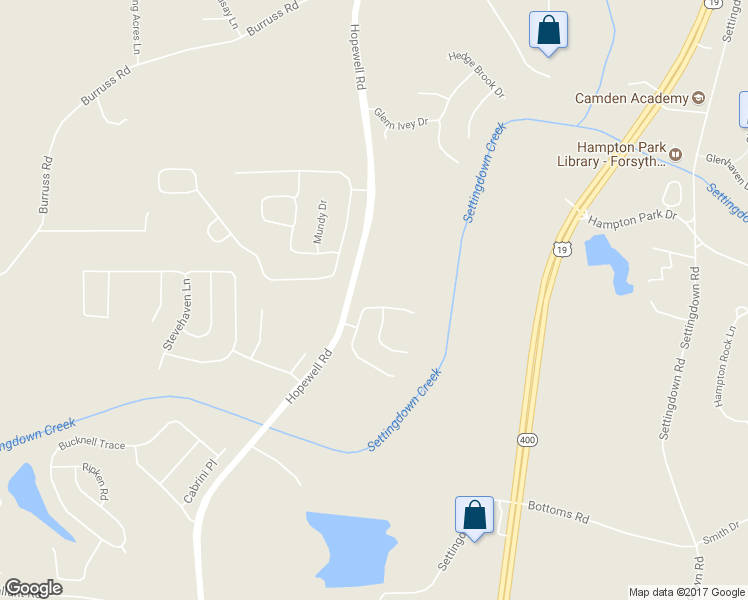 map of restaurants, bars, coffee shops, grocery stores, and more near 4940 Fieldstone View Circle in Cumming