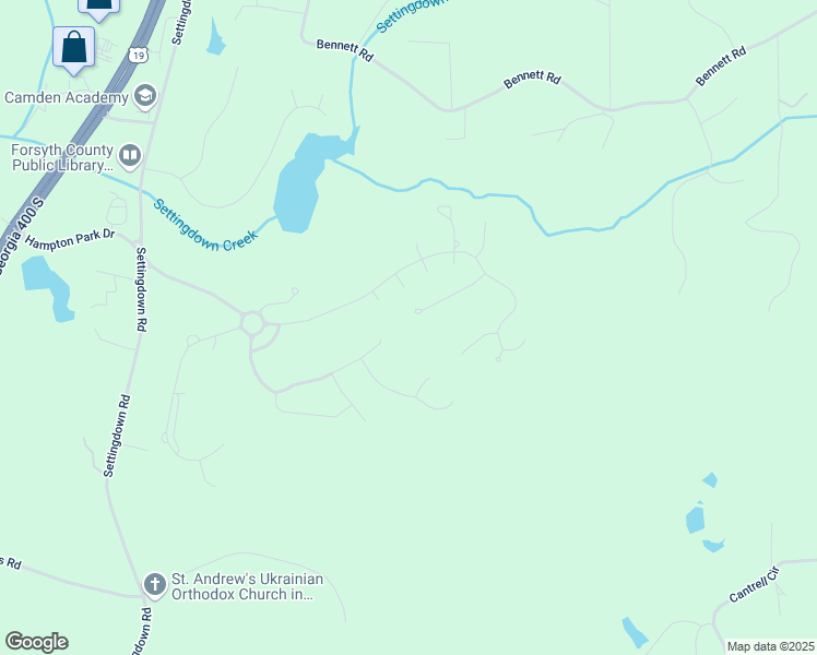 map of restaurants, bars, coffee shops, grocery stores, and more near 7045 West Mountain Crossing in Cumming