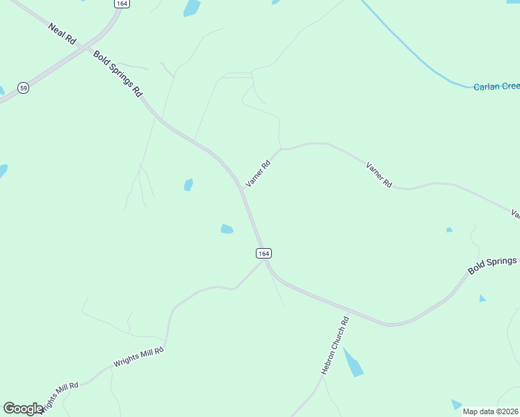 map of restaurants, bars, coffee shops, grocery stores, and more near 5940 County Road 164 in Carnesville