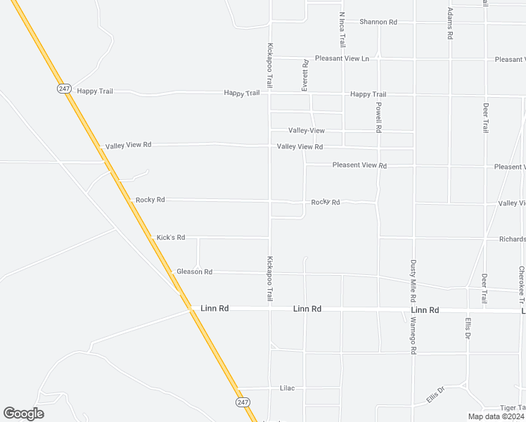 map of restaurants, bars, coffee shops, grocery stores, and more near 2774 Kickapoo Trail in Landers