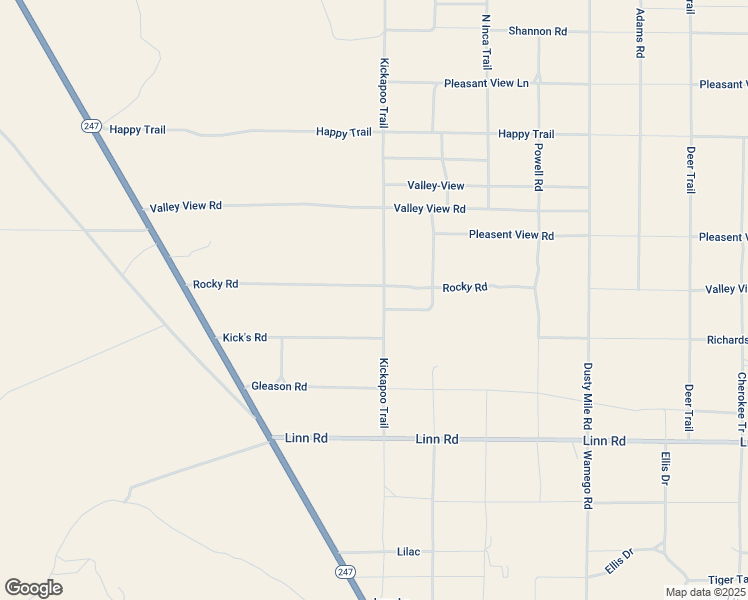 map of restaurants, bars, coffee shops, grocery stores, and more near 2774 Kickapoo Trail in Landers