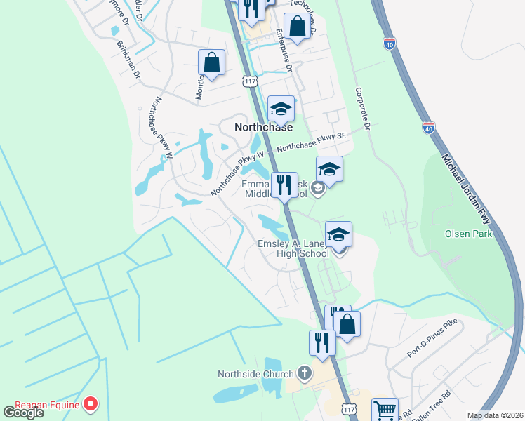 map of restaurants, bars, coffee shops, grocery stores, and more near 4312 Watson Drive in Wilmington