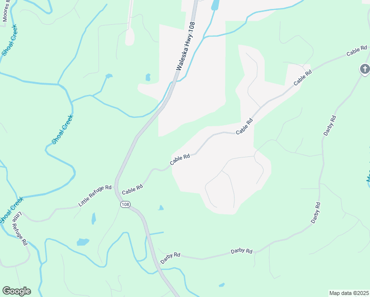 map of restaurants, bars, coffee shops, grocery stores, and more near 485 Cable Road in Waleska