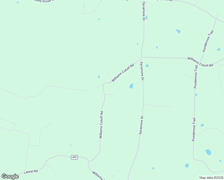 map of restaurants, bars, coffee shops, grocery stores, and more near 1106 Williams Cutoff Road in Bismarck