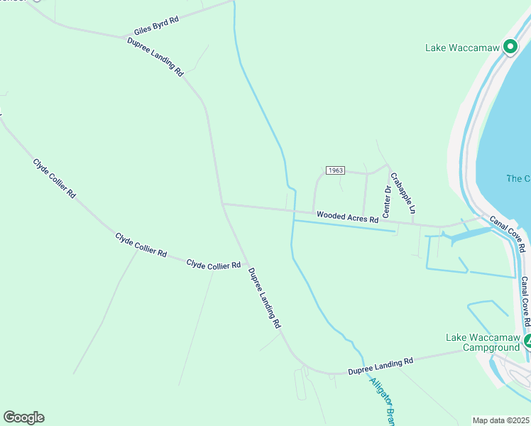 map of restaurants, bars, coffee shops, grocery stores, and more near 320 Wooded Acres Road in Lake Waccamaw
