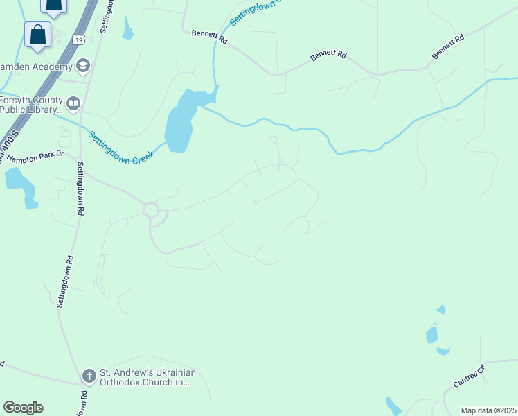 map of restaurants, bars, coffee shops, grocery stores, and more near 7035 West Mountain Crossing in Cumming