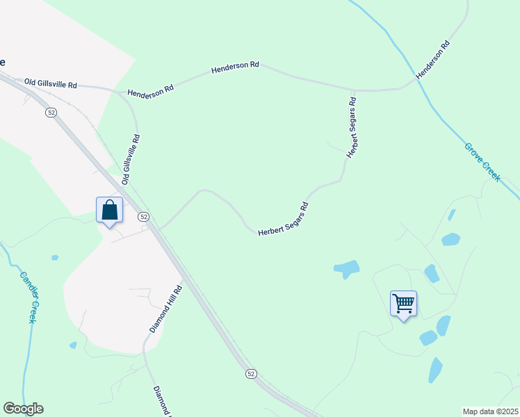 map of restaurants, bars, coffee shops, grocery stores, and more near 460 Herbert Segars Road in Gillsville