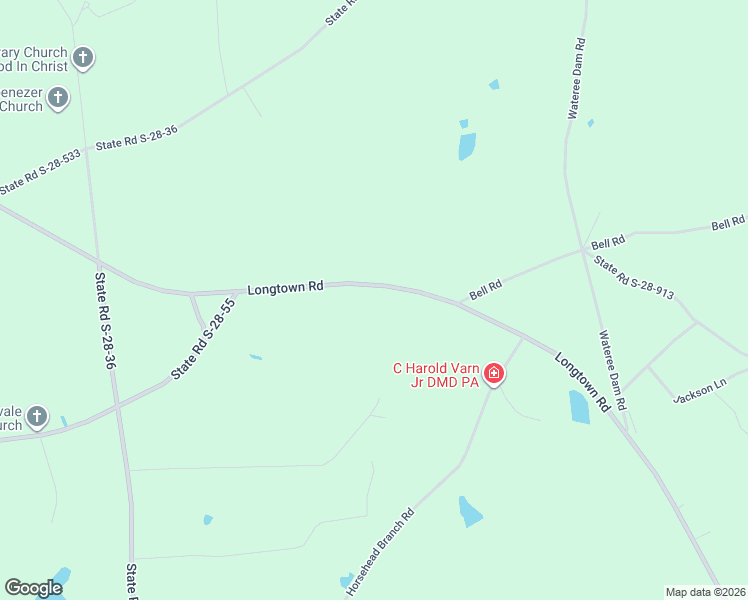 map of restaurants, bars, coffee shops, grocery stores, and more near 1233 Longtown Road in Lugoff