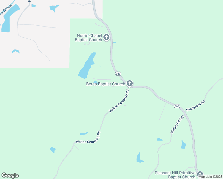 map of restaurants, bars, coffee shops, grocery stores, and more near 106 Clayton Road in Mantachie