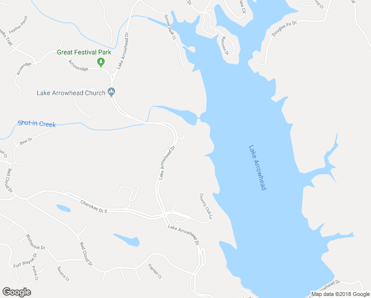 map of restaurants, bars, coffee shops, grocery stores, and more near 110 Indian Ridge Way in Waleska