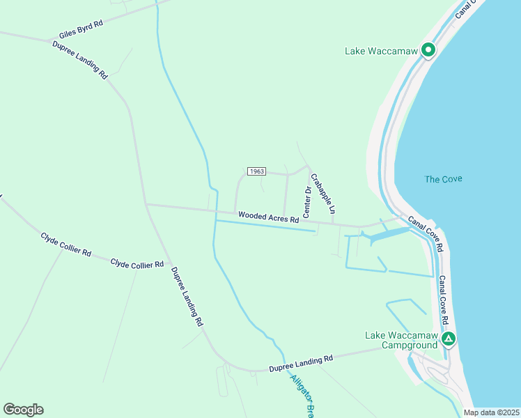 map of restaurants, bars, coffee shops, grocery stores, and more near 565 Wooded Acres Road in Lake Waccamaw