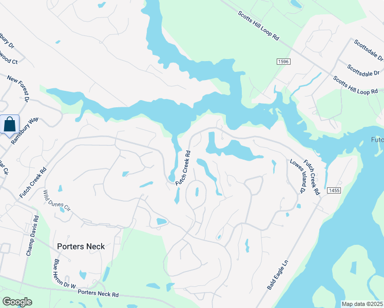 map of restaurants, bars, coffee shops, grocery stores, and more near 8900 Mahogany Run in Wilmington