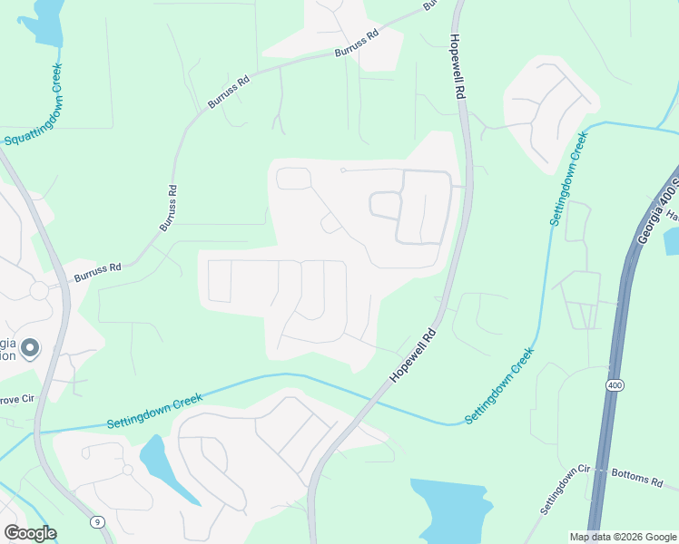 map of restaurants, bars, coffee shops, grocery stores, and more near 5235 Fieldgate Ridge Drive in Cumming