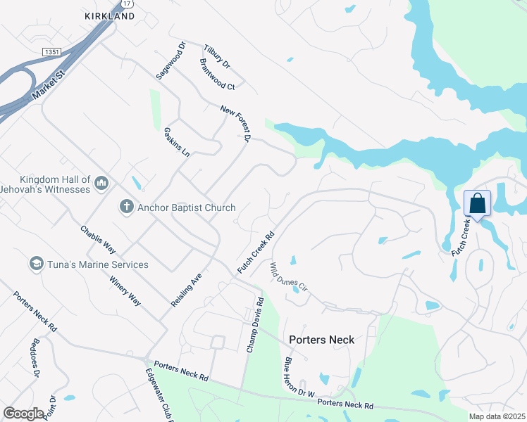 map of restaurants, bars, coffee shops, grocery stores, and more near 8809 Olympic Lane in Wilmington