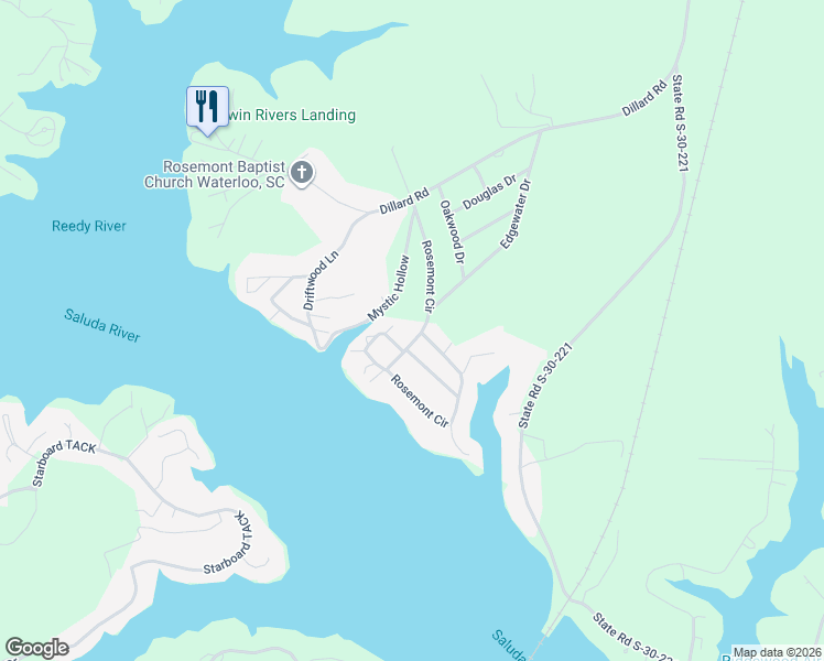 map of restaurants, bars, coffee shops, grocery stores, and more near 319 Rosemont Circle in Waterloo