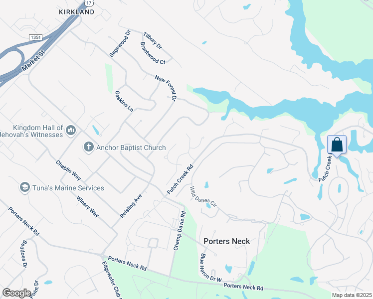 map of restaurants, bars, coffee shops, grocery stores, and more near 8809 Olympic Lane in Wilmington