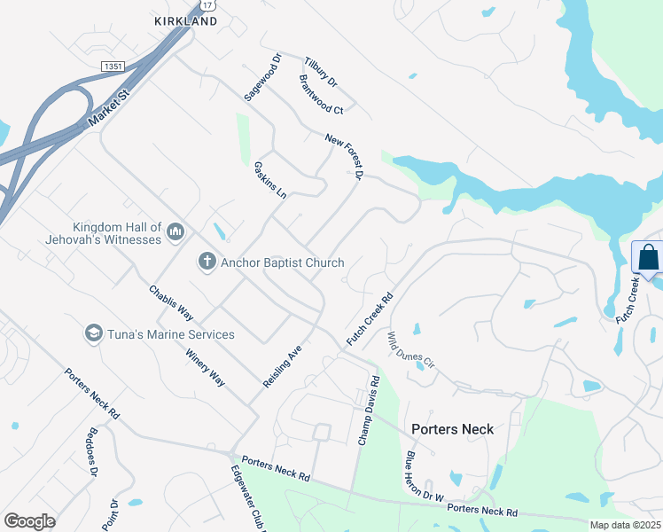 map of restaurants, bars, coffee shops, grocery stores, and more near 8702 Ramsbury Way in Wilmington