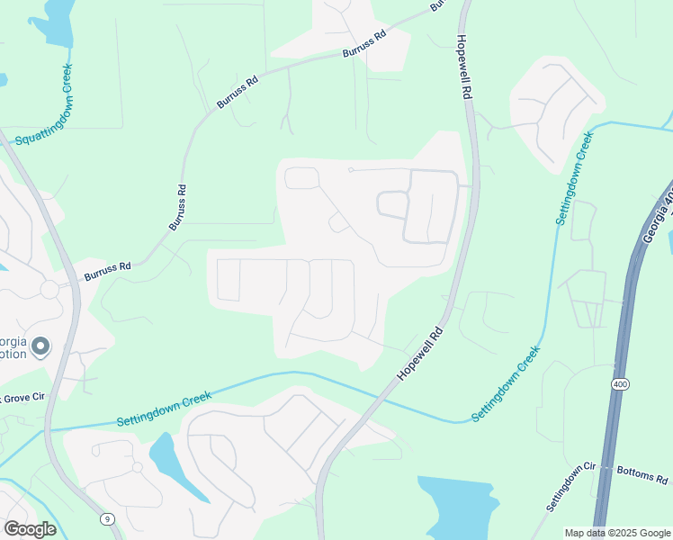 map of restaurants, bars, coffee shops, grocery stores, and more near 5415 Fieldfreen Drive in Cumming