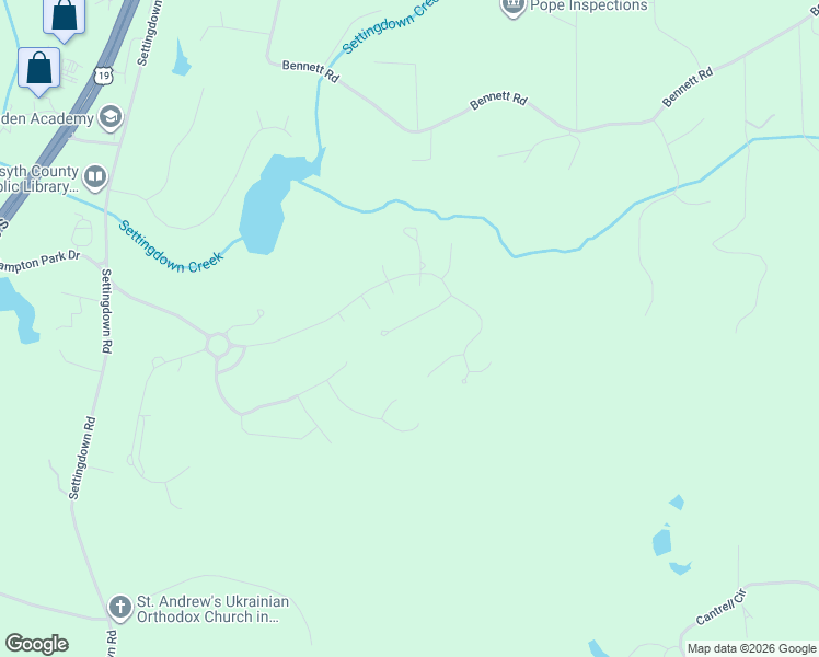 map of restaurants, bars, coffee shops, grocery stores, and more near 7025 West Mountain Crossing in Cumming