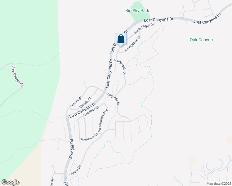 map of restaurants, bars, coffee shops, grocery stores, and more near 3607 Cascara Court in Simi Valley