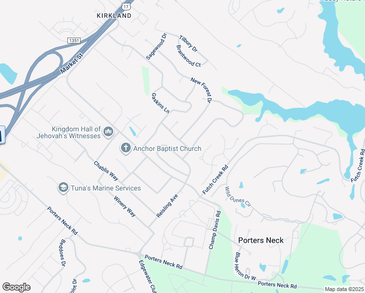 map of restaurants, bars, coffee shops, grocery stores, and more near 842 Lambrook Drive in Wilmington