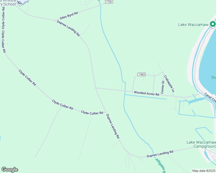 map of restaurants, bars, coffee shops, grocery stores, and more near 155 Wooded Acres Road in Lake Waccamaw