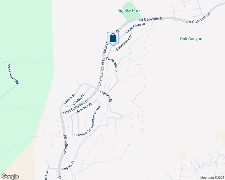 map of restaurants, bars, coffee shops, grocery stores, and more near 3638 Young Wolf Drive in Simi Valley
