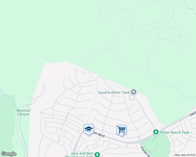 map of restaurants, bars, coffee shops, grocery stores, and more near 12999 Mason Avenue in Los Angeles