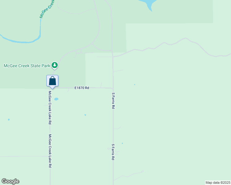 map of restaurants, bars, coffee shops, grocery stores, and more near 6072 South Farris Road in Atoka