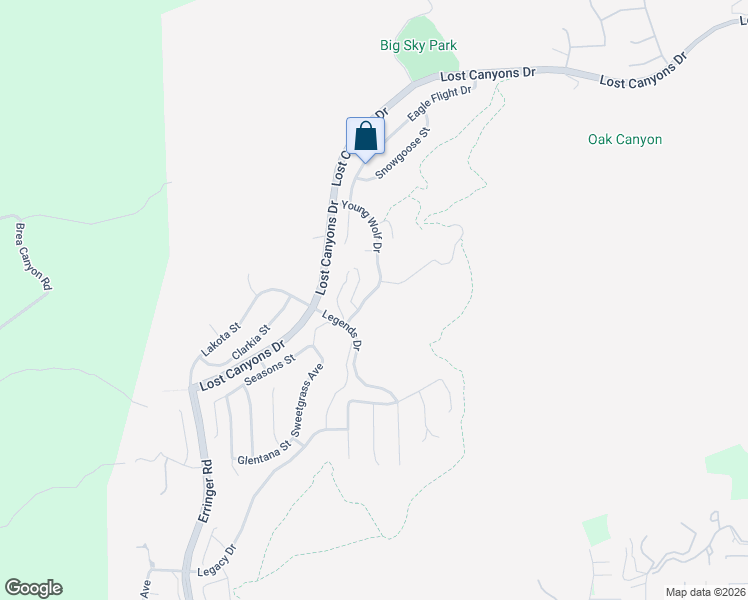 map of restaurants, bars, coffee shops, grocery stores, and more near 3664 Young Wolf Drive in Simi Valley