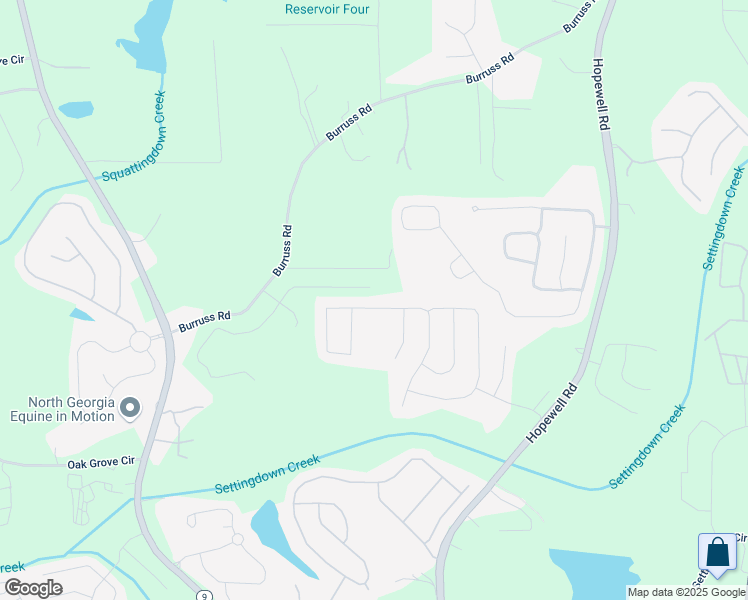 map of restaurants, bars, coffee shops, grocery stores, and more near 5680 Stevehaven Lane in Cumming