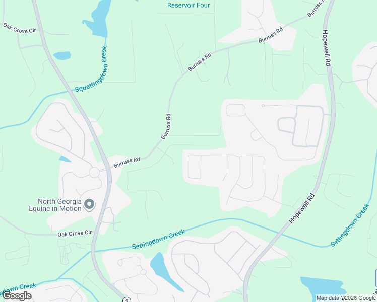map of restaurants, bars, coffee shops, grocery stores, and more near 5760 Stevehaven Lane in Cumming