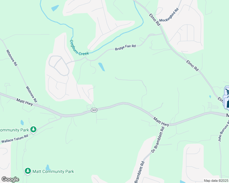 map of restaurants, bars, coffee shops, grocery stores, and more near 6110 Matt Highway in Cumming
