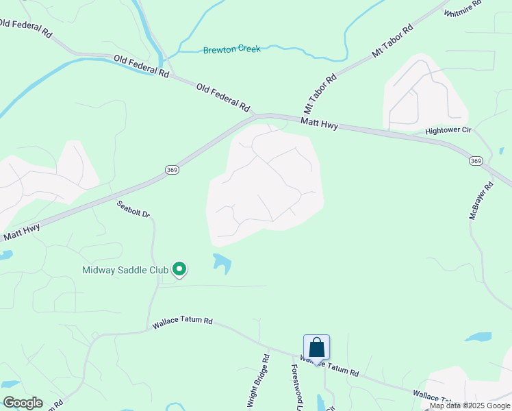 map of restaurants, bars, coffee shops, grocery stores, and more near 8455 River Bluff Place in Ball Ground