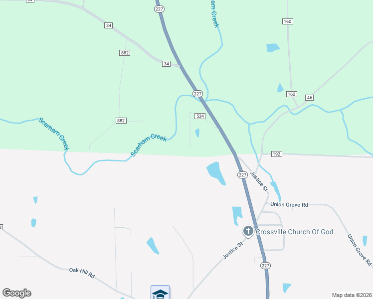 map of restaurants, bars, coffee shops, grocery stores, and more near 342 County Road 534 in Crossville