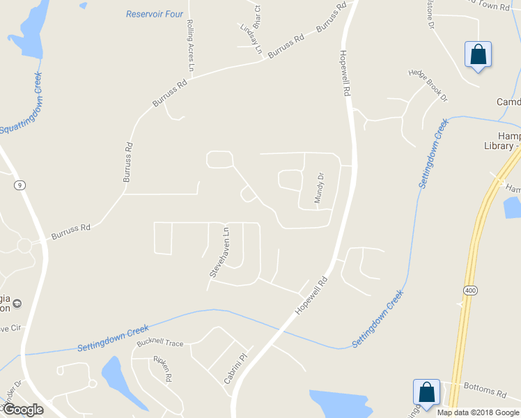 map of restaurants, bars, coffee shops, grocery stores, and more near 4630 Hopewell Manor Drive in Cumming