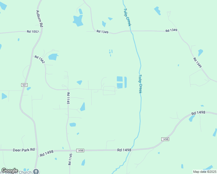 map of restaurants, bars, coffee shops, grocery stores, and more near 116 Road 1562 in Tupelo