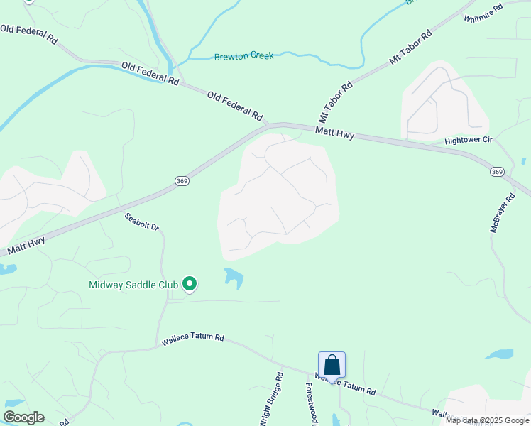map of restaurants, bars, coffee shops, grocery stores, and more near 8455 River Bluff Place in Ball Ground