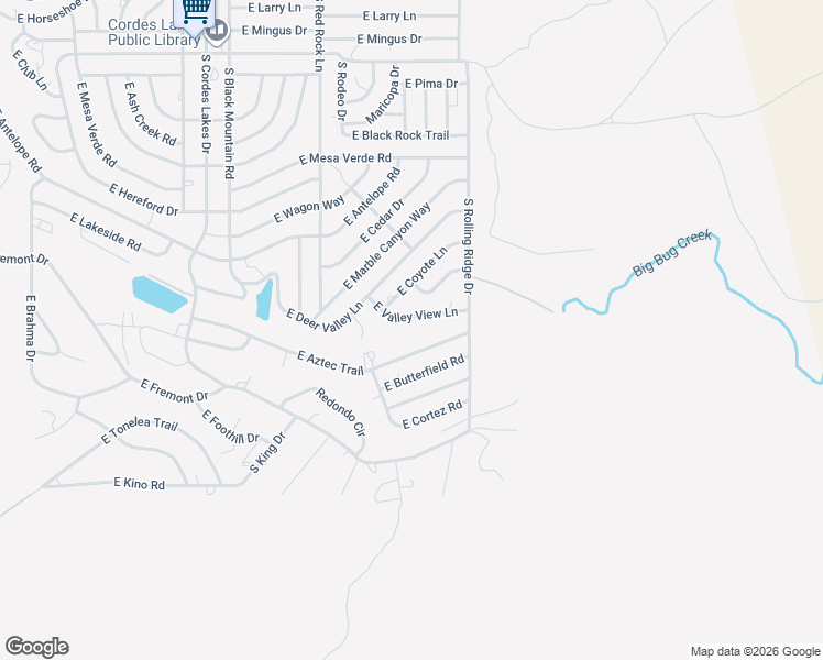 map of restaurants, bars, coffee shops, grocery stores, and more near 20913 East Valley View Lane in Mayer