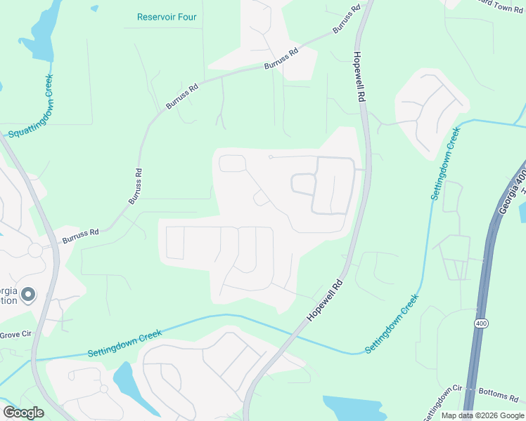 map of restaurants, bars, coffee shops, grocery stores, and more near 4615 Walt Court in Cumming