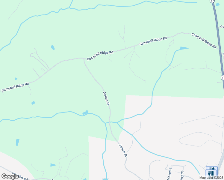 map of restaurants, bars, coffee shops, grocery stores, and more near 1496 Dillard Bray Road in Royston