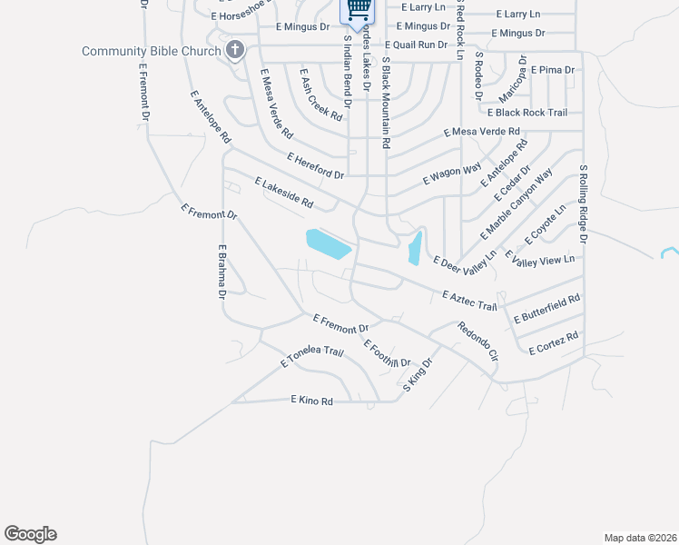 map of restaurants, bars, coffee shops, grocery stores, and more near 16648 South Cordes Lakes Drive in Mayer