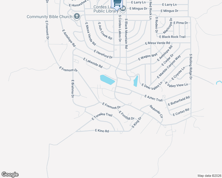 map of restaurants, bars, coffee shops, grocery stores, and more near 16648 South Cordes Lakes Drive in Mayer