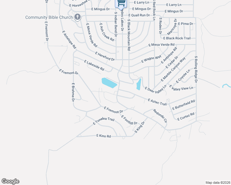 map of restaurants, bars, coffee shops, grocery stores, and more near 16648 South Cordes Lakes Drive in Mayer
