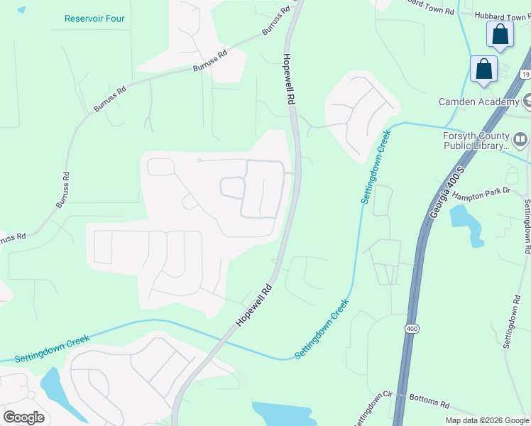 map of restaurants, bars, coffee shops, grocery stores, and more near 5010 Mundy Drive in Cumming